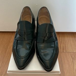 Zara Dark Green Loafers size 39